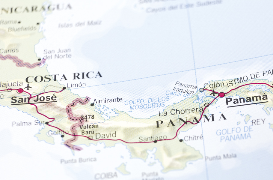 mapa de centroamerica